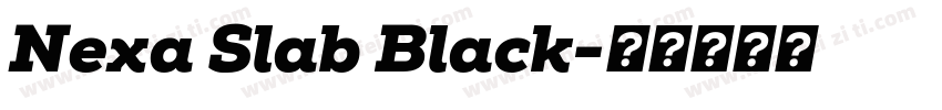 Nexa Slab Black字体转换